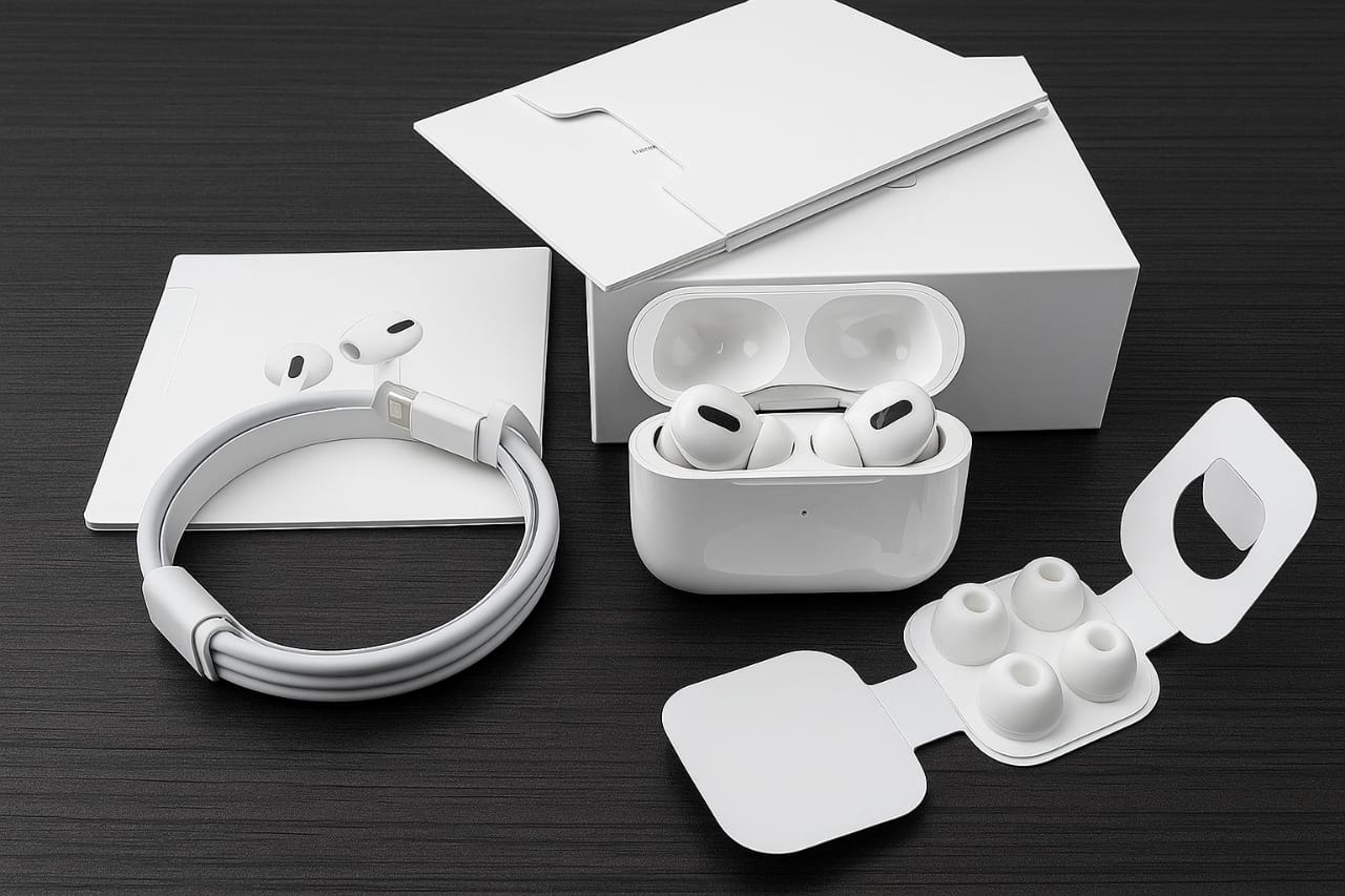 “Apple AirPods Pro (2nd Generation) with MagSafe Charging Case – Wireless Bluetooth Earbuds, Noise Cancelling, Transparency Mode, Spatial Audio”